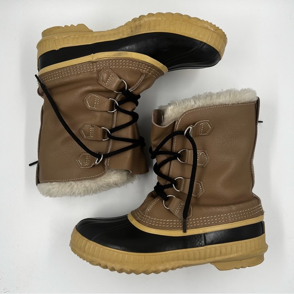 Sorel Manitou Steel Shank Waterproof Boots Sub Zero Removable Liner Beige - Picture 2 of 14